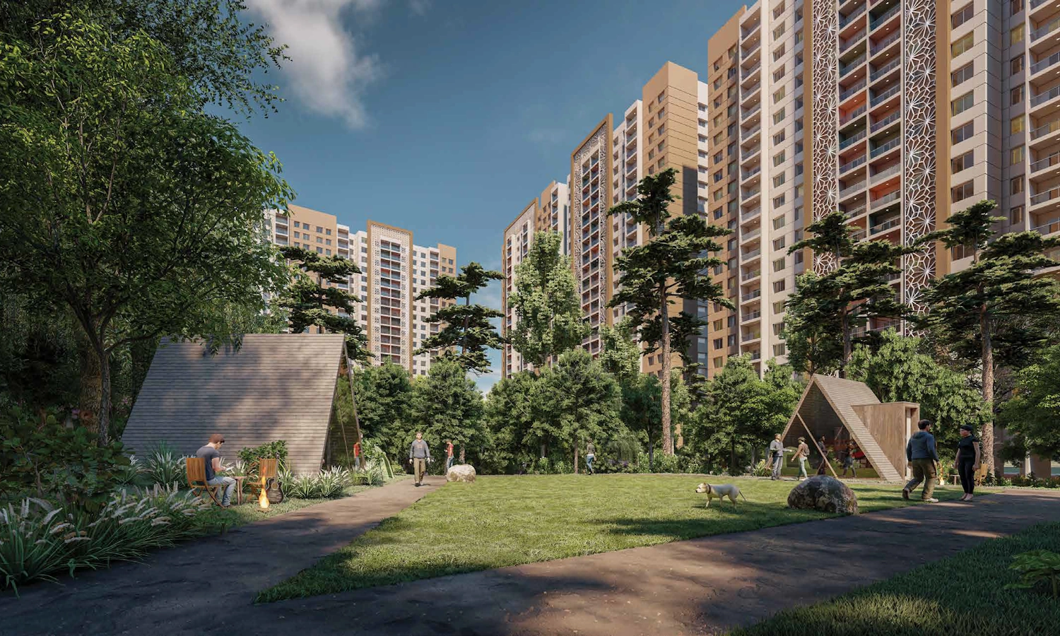 Kohinoor Kaleido - towers and landscaped gardens (artistic impression)